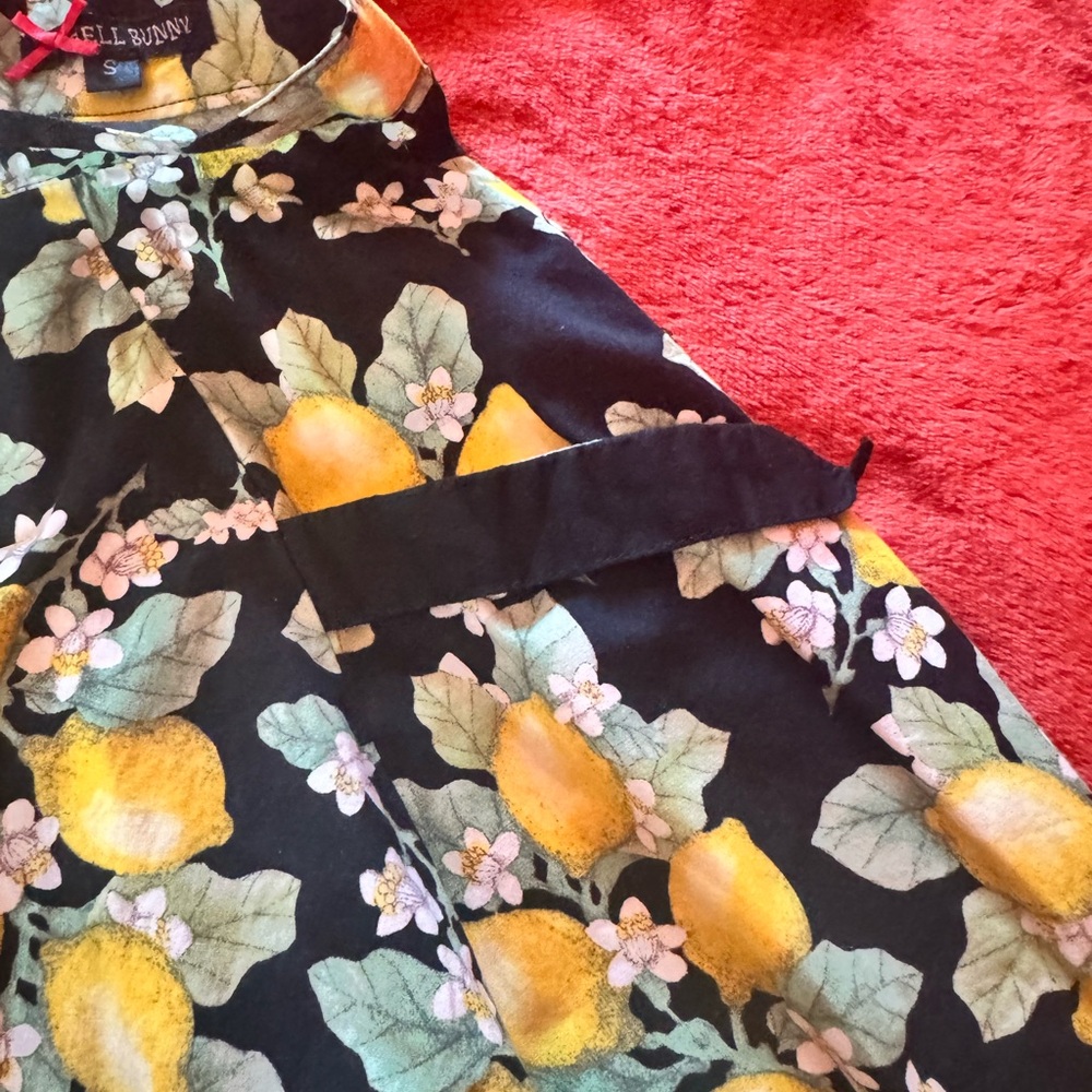 Hell Bunny Lemon Skater Skirt - Picture 3 of 4
